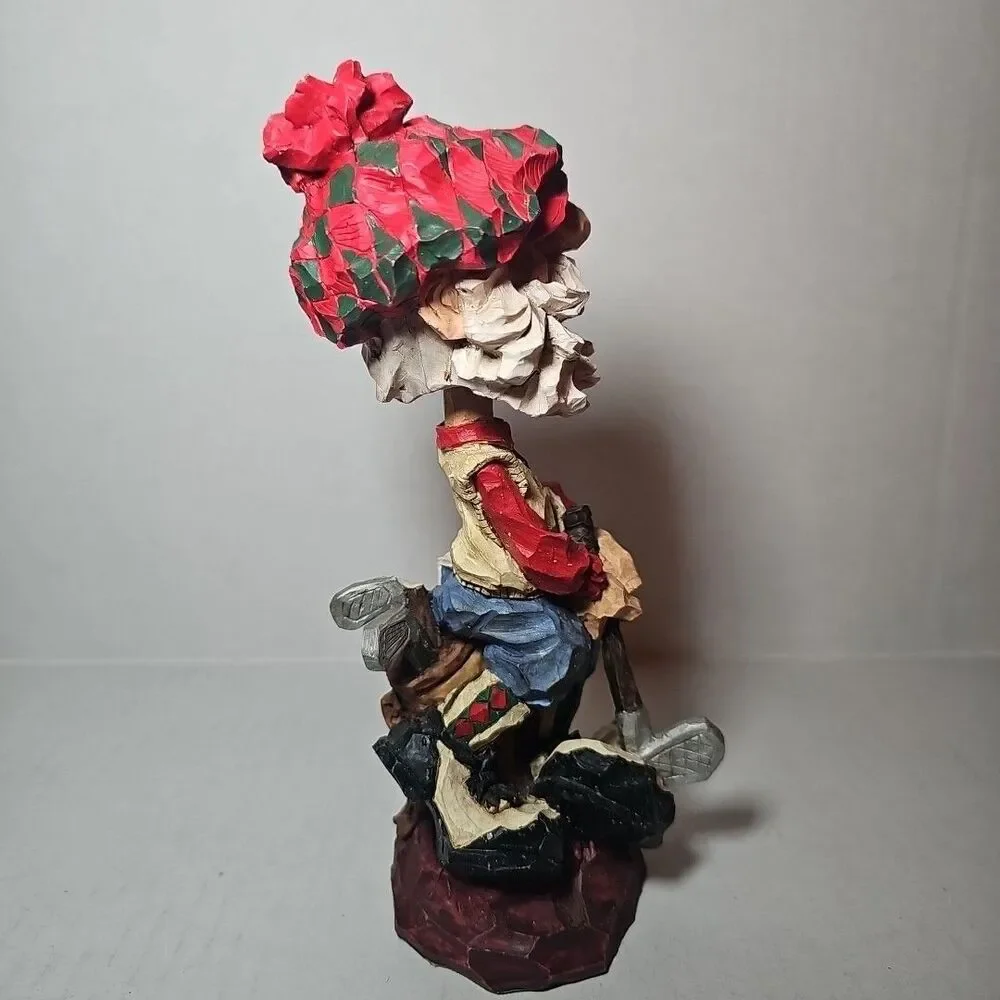 Vintage JC Penny Santa Claus Golfer Bobblehead Christmas 1998